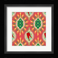 Chili Fiesta Pattern IV Framed Print