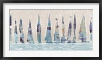 Dozen Muted Boats Panel Fine Art Print