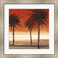 Red Coastal Palms II Fine Art Print