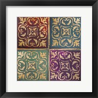 Moroccan Mosaic Patch I Framed Print