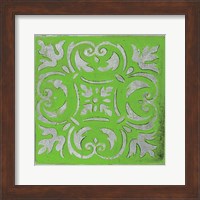 Bright Green Mosaic Fine Art Print