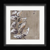 Watercolor Leaves Square I Framed Print