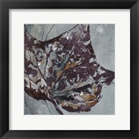 Watercolor Leaves Square II Framed Print