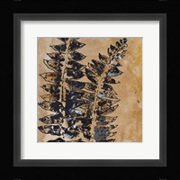 Watercolor Leaves Square III Framed Print