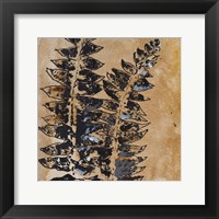 Watercolor Leaves Square III Framed Print