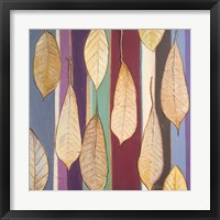 Leaves And Stripes I Framed Print