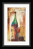 Wines Over Gold I Framed Print