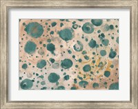 Rustic Turquoise Dots Fine Art Print