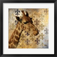 Golden Safari III (Giraffe) Framed Print