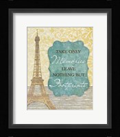 Take Only Memories Framed Print
