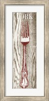 Fork & Spoon on Wood I Fine Art Print