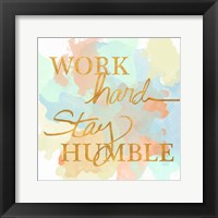 Dream Big & Work Hard Watercolor II Fine Art Print