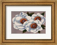 Three White Flowers Fine Art Print