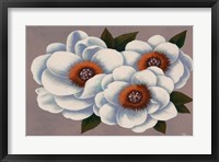 Three White Flowers Fine Art Print