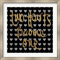 Two Hearts Become One Pattern Fine Art Print