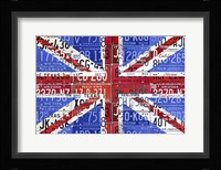Uk Flag License Plate Fine Art Print