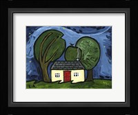 Cottage at Night Fine Art Print
