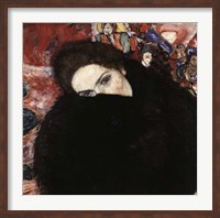 Lady with Muff, 1916-17 Fine Art Print