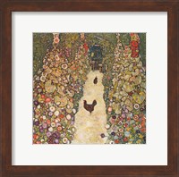 Garden Path with Chickens, 1916 Fine Art Print