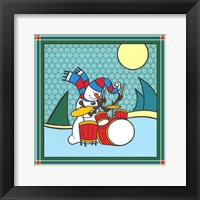 Coalman The Snowman Drums 1 Fine Art Print