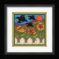 Sunflowers 3 with Kernel and Friends Fine Art Print