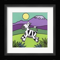 Zebra Framed Print