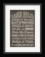 Cabin Rules Fine Art Print