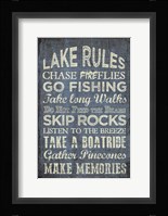 Lake Rules Fine Art Print