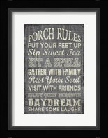 Porch Rules Fine Art Print