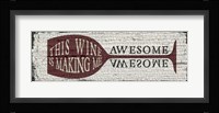 Wine Sign I Fine Art Print