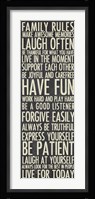 Family Rules Fine Art Print