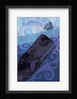 Clark Whale And Ship 5 Framed Print