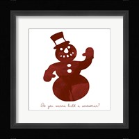 Snowman Framed Print
