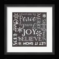 Christmas Chalk 1 Fine Art Print