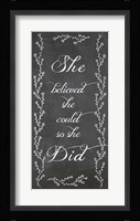 She Believed Fine Art Print