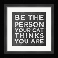 Person Cat Fine Art Print