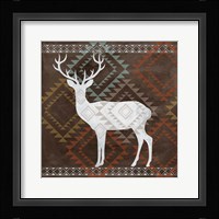 Deer Silhouette Framed Print