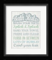 Bath Rules Fine Art Print