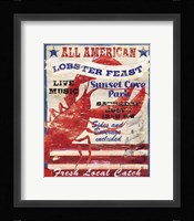 All American Lobster Framed Print