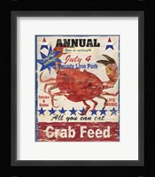 Crab Feed Framed Print