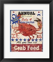 Crab Feed Framed Print