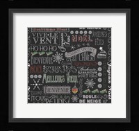 Chalk Christmas F Patt Fine Art Print