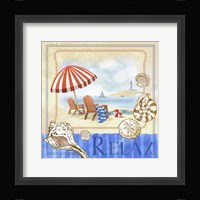 Beach Life I Framed Print