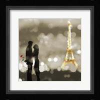 A Date in Paris (BW, detail) Fine Art Print