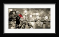 Kissing in London (BW) Fine Art Print