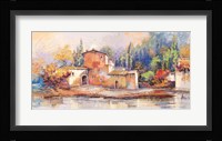 Case sul lago Fine Art Print