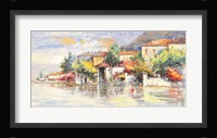 Paese sul lago Fine Art Print