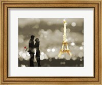 A Date in Paris (BW) Fine Art Print