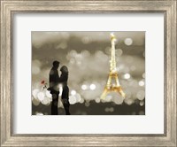 A Date in Paris (BW) Fine Art Print
