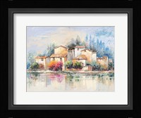 Borgo sul lago Fine Art Print